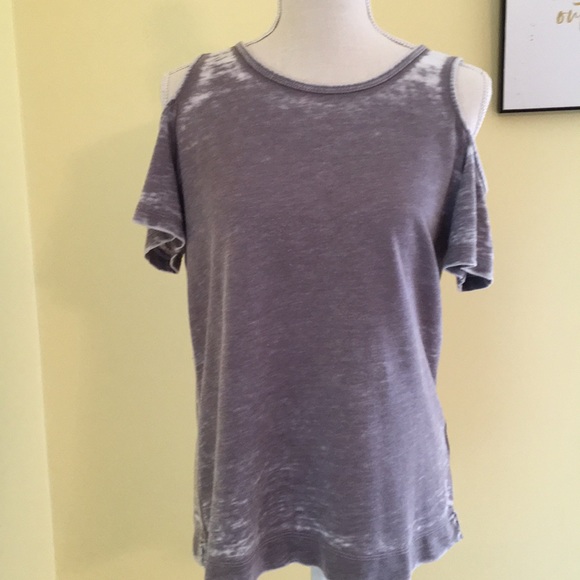 Allen Allen Cold Shoulder Tee - Picture 1 of 4